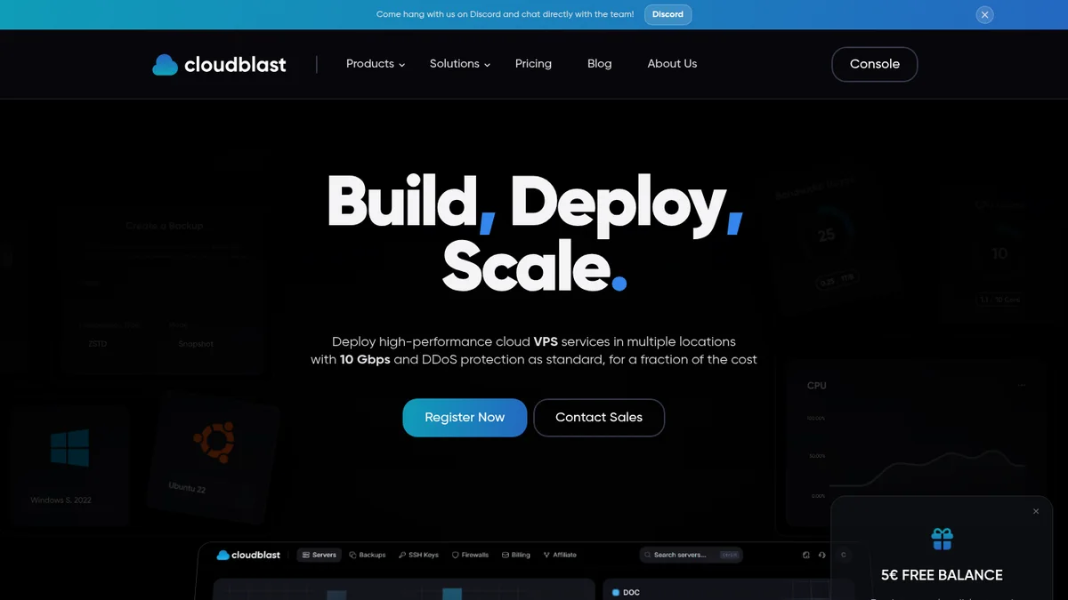 Projektbeispiel: Cloudblast — Hosting für KVM-Server